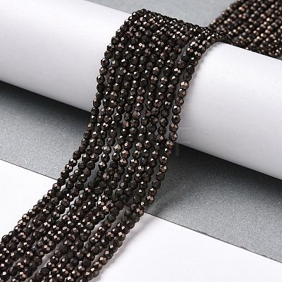 Electroplate Glass Beads Strands GLAA-H021-01A-FP06-1