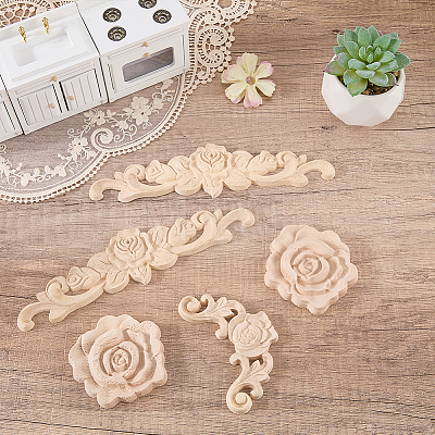 8Pcs 3 Styles Wood Chips WOOD-ME0001-25-1