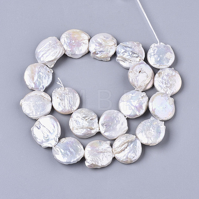 Natural Baroque Pearl Keshi Pearl Beads Strands PEAR-S016-006-1