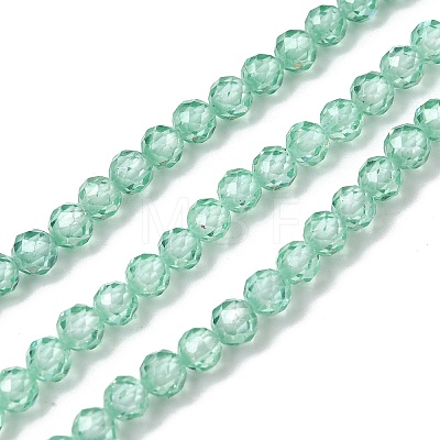 Cubic Zirconia Beads Strands G-G792-47-15C-1