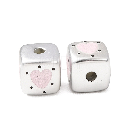 Plating Printed Acrylic Beads AC-CBA655C-10-1