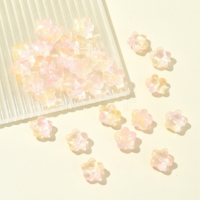 30Pcs Baking Paint Glass Beads GLAA-FS0001-99H-1
