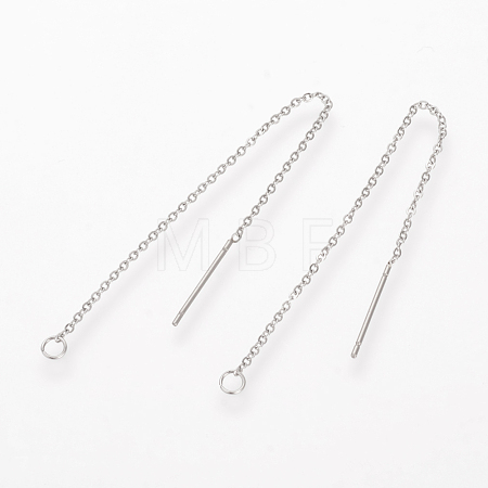 Tarnish Resistant 304 Stainless Steel Earring Findings STAS-S070-01-1