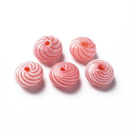 Handmade Blown Glass Globe Beads X-GLAA-T012-48-1