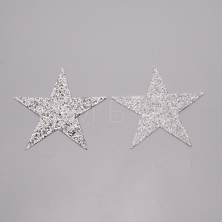 Star Glitter Hotfix Rhinestone DIY-WH0301-92D-02-1
