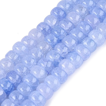 Ombre Effect Dyed Glass Beads Strands GLAA-Q106-05A-A08-1