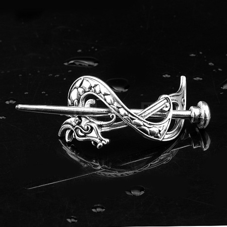 Alloy Vintage Norse Pirate Rune Dragon Hair Clip ST0210568-1