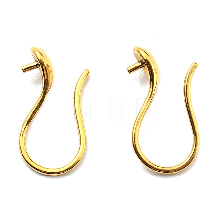 316 Surgical Stainless Steel Earring Hooks STAS-G310-02G-1