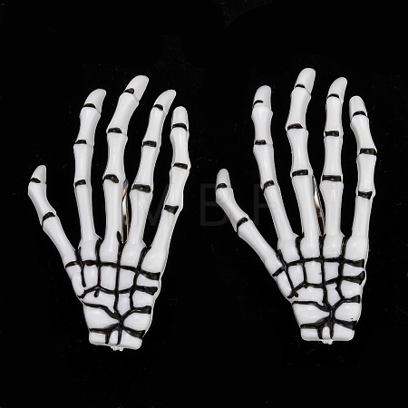 Halloween Skeleton Hands Bone Hair Clips PHAR-H063-A03-1