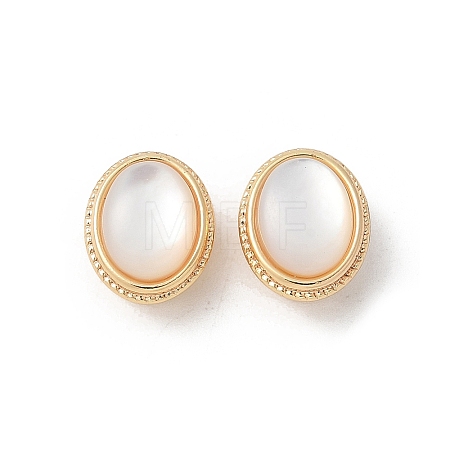 Brass Shell Beads KK-U052-41G-1