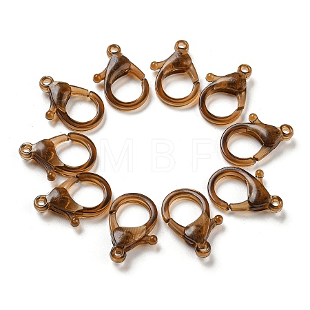 Transparent Plastic Lobster CLaw Clasps KY-H005-A10-1