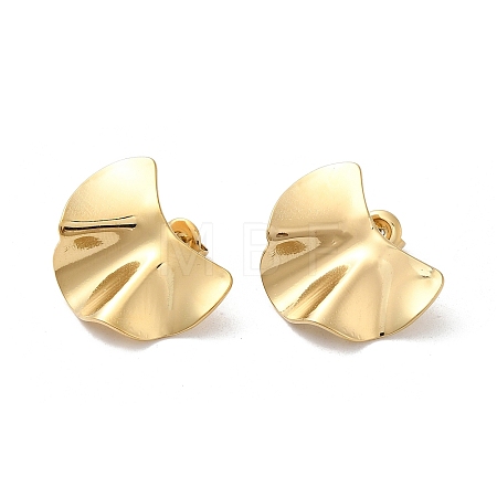 Ion Plating(IP) 304 Stainless Steel Stud Earrings EJEW-A022-23G-1