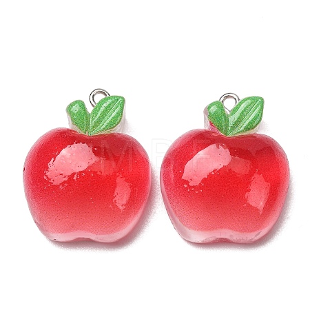 Fruit Theme Opaque Resin Imitation Food Pendants RE-CBA49A8-04D-1