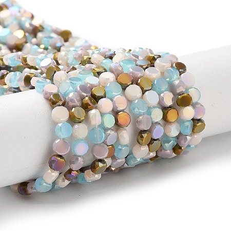 Electroplate Glass Beads X-EGLA-P056-01D-1