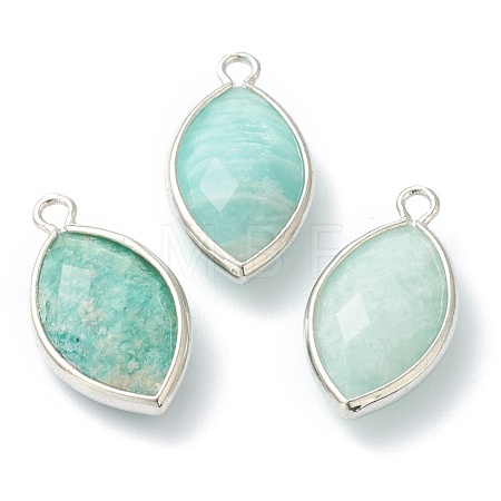Natural Amazonite Pendants G-B009-01P-L-1