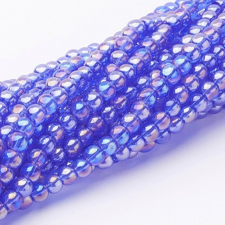Glass Bead Strands GR6mm-23Y-AB-1