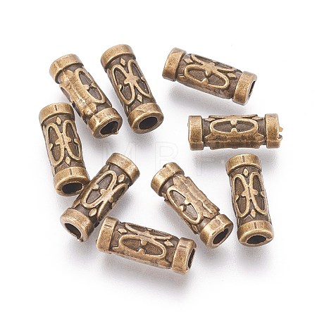 Tibetan Style Alloy Tube Beads MLF0843Y-1