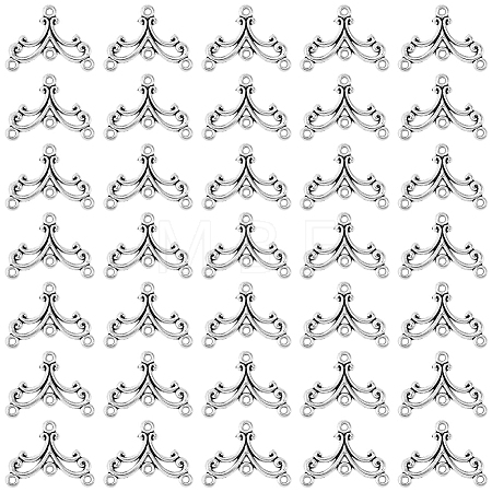 40Pcs Tibetan Style Alloy Chandelier Components FIND-SC0023-76-1
