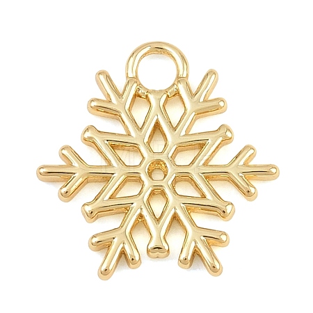 Christmas Brass Charms KK-CBA0565-08G-1
