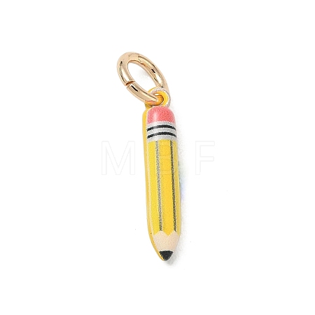 Spray Painted Brass Pendants KK-CBAEB58-07D-1