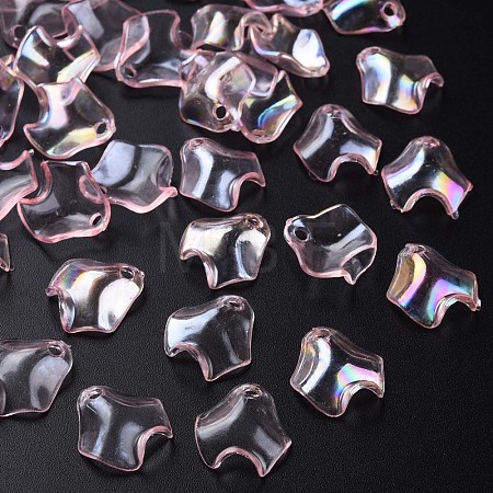 Transparent Acrylic Pendants MACR-S373-106-C04-1
