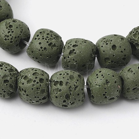 Natural Lava Rock Bead Strands X-G-L435-03-8mm-20-1