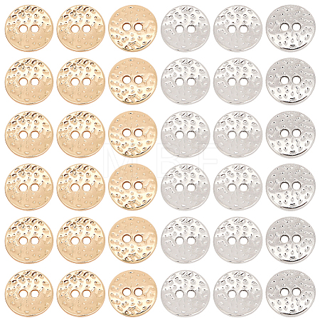 40Pcs 2 Colors Alloy Buttons DIY-CY0004-02-1