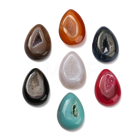 Teardrop Natural Druzy Geode Agate Ornament G-F833-V01-01-1