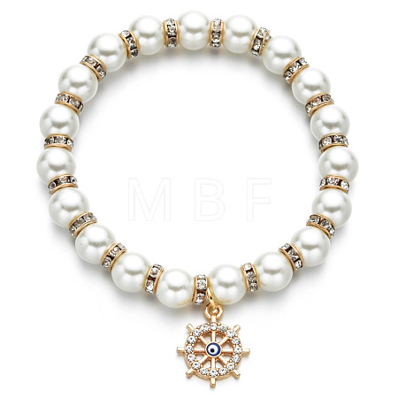 Alloy & Crystal Rhinestone  Charm Bracelets FS-WGAEA4B-05-1