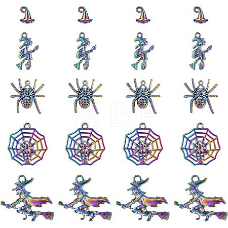 20Pcs 5 Style Plated Alloy Pendants FIND-CA0005-72-1