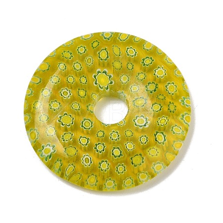 Handmade Millefiori Lampwork Pendants LAMP-G166-01F-1