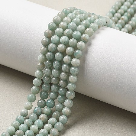Natural Amazonite Beads Strands G-L618-A01-4mm-1