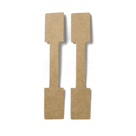 Folding Blank Kraft Paper Jewelry Price Tags CDIS-C006-09B-1