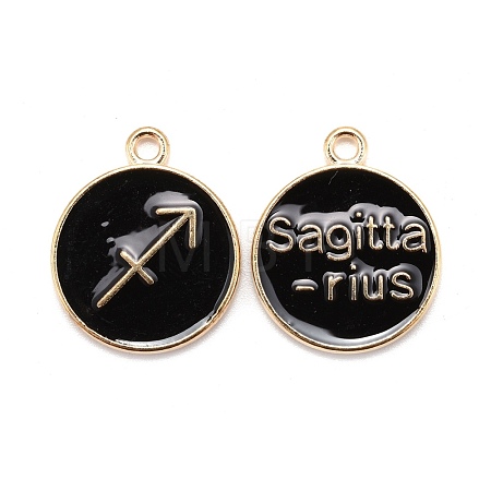 Alloy Enamel Pendants X-ENAM-S124-01A-08F-1