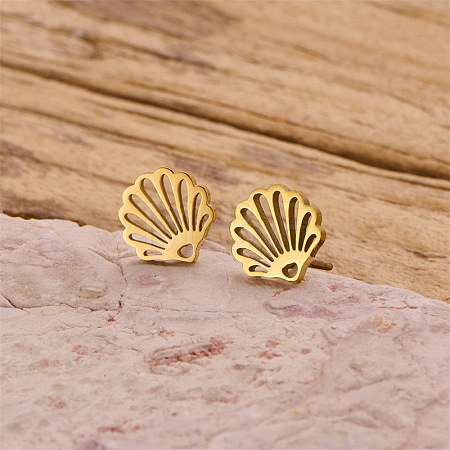 201 Stainless Steel Stud Earrings FS-WG29B49-01-1