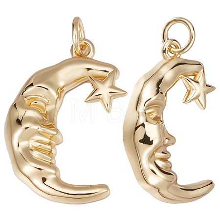 Brass Pendants KK-BBC0005-06-1