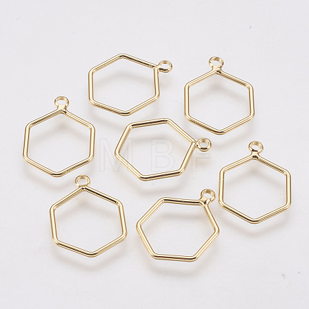 Brass Pendants X-KK-T020-10G-1