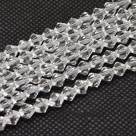 Imitate Austrian Crystal Bicone Glass Beads Strands X-GLAA-F029-3x3mm-13-1
