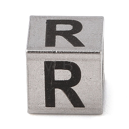 Tarnish Resistant 201 Stainless Steel European Beads STAS-M058-01R-P-1