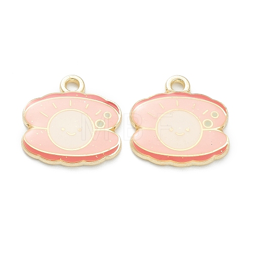 Alloy Enamel Pendants ENAM-I051-09LG-01-1