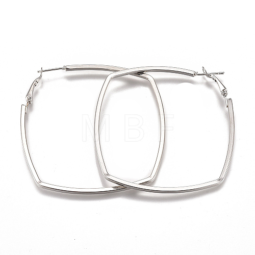 Iron Hoop Earrings EJEW-TAC0009-06P-1