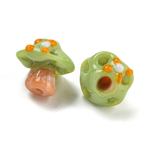 Handmade Bumpy Lampwork Beads LAMP-S067-01E-1