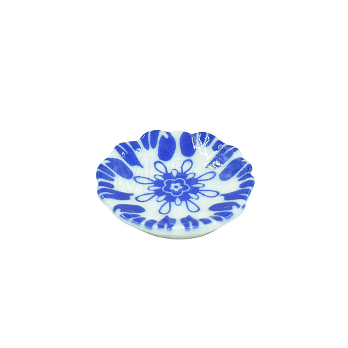 Resin Imitationg Blue and White Porcelain Plates PW-WGF963A-02-1