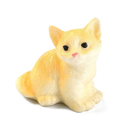 Resin Cat Display Decorations DJEW-O003-01D-1