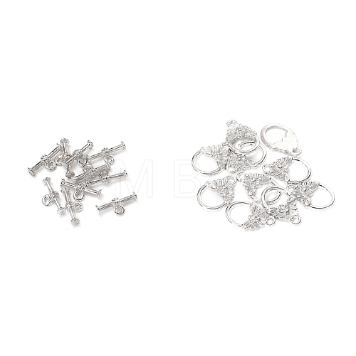 Alloy Toggle Clasps TIBE-G015-06P-1