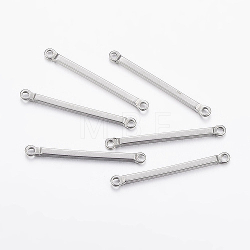 Tarnish Resistant 304 Stainless Steel Bar Links connectors X-STAS-I071-10P-1