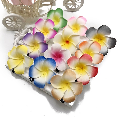 12Pcs PE Egg Flower Claw Hair Clips PW-WG54AE9-05-1