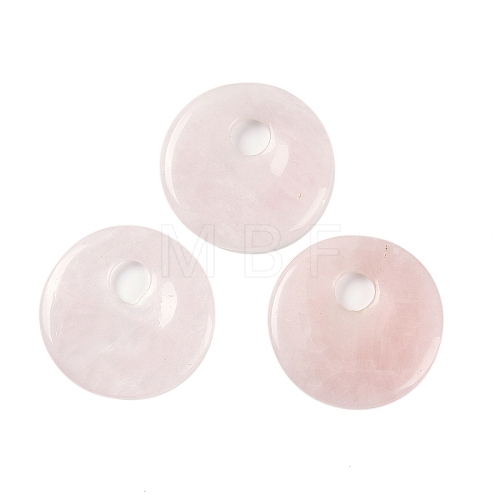 Natural Rose Quartz Pendants G-C140-10C-1