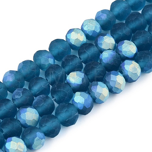 Transparent Glass Beads Strands EGLA-A044-T6mm-MB27-1