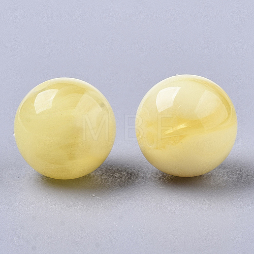 Acrylic Beads X-OACR-S037-002B-1